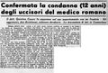 1959 02 14 - Anonimo, Confermata la condanna (12 anni) degli uccisori del medico romano, ''Stampa sera'', 14.02.1959, n. 39, p. 5.jpg
