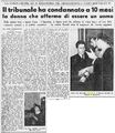 1951 06 29 - O. P., Il tribunale ha condannato a 10 mesi la donna che afferma di essere un uomo, L'Unità, 29.06.1951, p.5.jpg