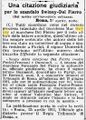 1911 04 28 - Anonimo, Una citazione giudiziaria per lo scandalo Swiney-Del Fierro, Corriere della sera, 28.04.1911, p. 1.jpg