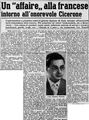 1952 03 27 - Anonimo, Un affaire alla francese intorno all'on. Cicerone, Stampa Sera, n. 74, 27.03.1952, p. 1.jpg