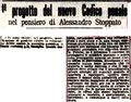 1927 09 05 - A. L., Il progetto del nuovo Codice penale nel pensiero di Alessandro Stoppato, Corriere della sera, 15.09.1927, p. 4 ritaglio.jpg