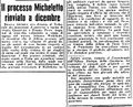 1946 11 13 - Anonimo, Il processo Micheletto rinviato a dicembre, L'unità, 13.11.1946, p. 2 (reimpaginato).jpg