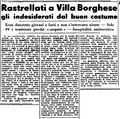 1952 09 18 - Anonimo, Rastrellati a Villa Borghese gli indesiderati dal buon costume, L'unità (Roma), 18.09.1952, p. 2.jpg