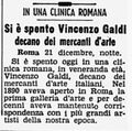 1961 12 22 - Anonimo, Si è spento Vincenzo Galdi, decano dei mercanti d'arte, Corriere della sera, 22.12.1961, p. 13..JPG