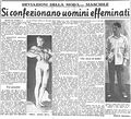 1948 05 02 - Franco Montelli, (Deviazioni della moda... maschile). Si confezionano uomini effeminati, Scandalo del giorno, anno II, n. 18, 02.05.1948, p. 1 e p. 3 b.jpg
