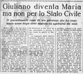1958 09 26 - Anonimo, Giuliano diventa Maria ma non per lo Stato Civile, Avanti!, n. 229, 26.09.1958, p. 7.jpg